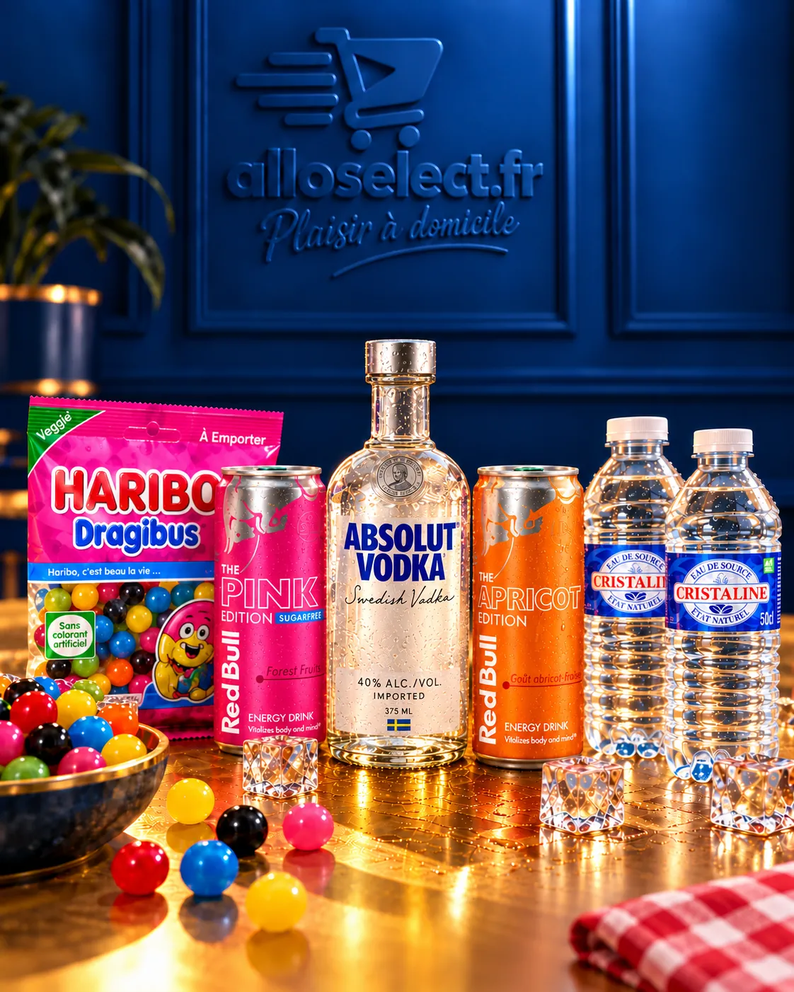 ABSOLUT 1/2 + 2 REDBULL