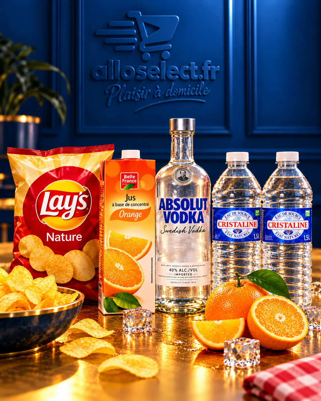 Absolut 70 cl jus 1l