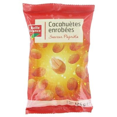 Cacahuètes enrobées saveur pap 125g