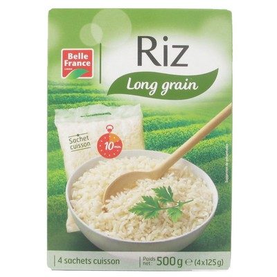 Riz long grain 4x125g