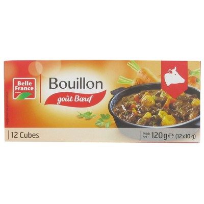 Bouillon de boeuf x12 cubes 120g