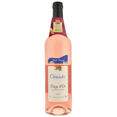 BELLE FRANCE Vin rose cinsault 12.5° 75cl