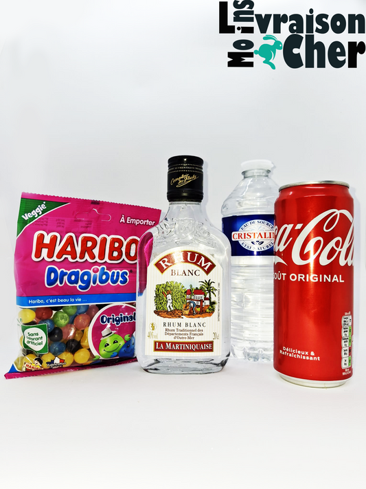 Flask Rum blanc coca 33 cl