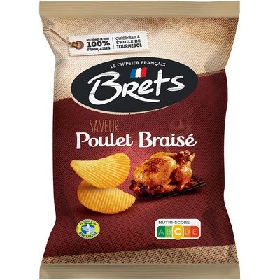 BRETS Chips poulet braise 125g