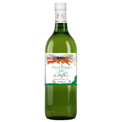 PAYS D HERAULT Vin blc igp invité 75cl